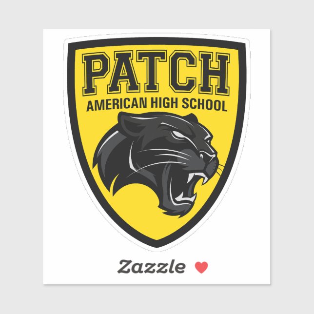 Autocollant PATCH American High School (Feuille)