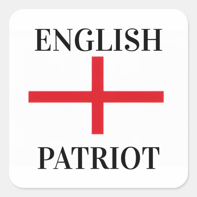 Autocollant patriote anglais (Devant)