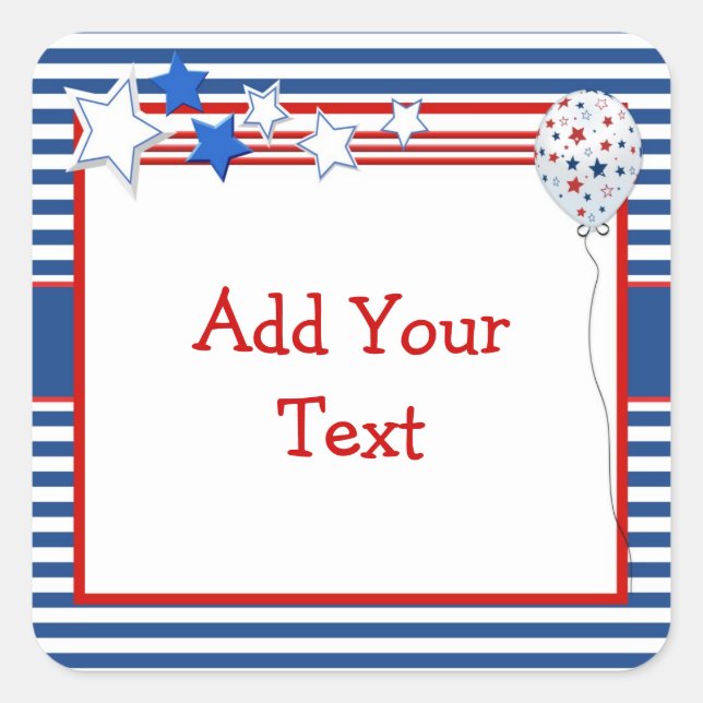 Autocollant Patriotic Stars and Stripes (Devant)