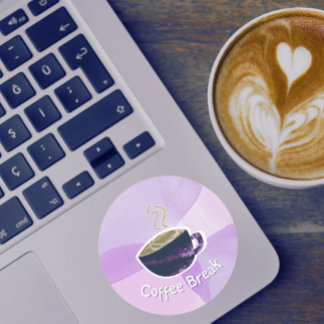 Autocollant Pause Café