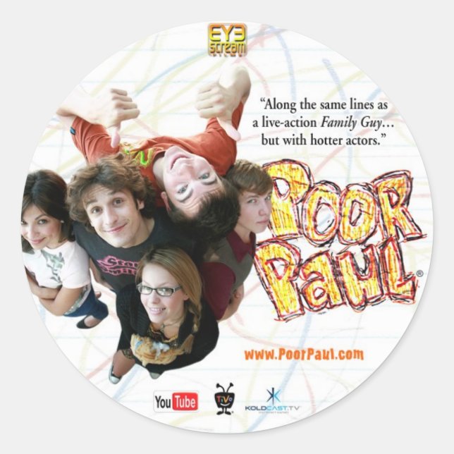 Autocollant pauvre de Paul (Devant)