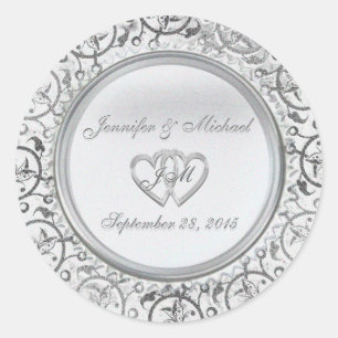 Autocollant personnalisable d'aluminium argenté