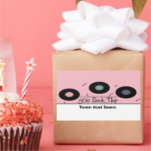 Autocollant personnalisable de rétro d'années '5