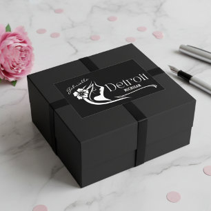 Autocollant personnalisable Detroit Hibiscus