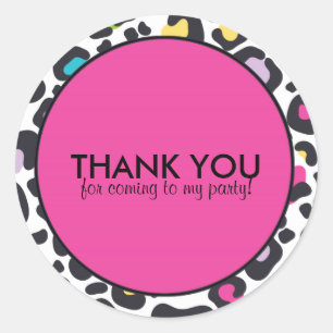 Autocollant personnalisable Empreinte de léopard