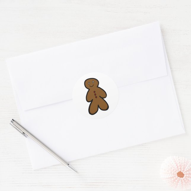 Autocollant personnalisable en pain d'épice (Enveloppe)
