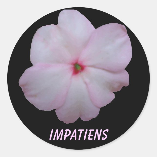 Autocollant personnalisable Impatiens (Devant)