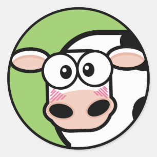 Autocollant personnalisable pour vache à dessin an