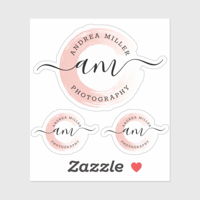 Autocollant personnalisé avec logo en dégradé et p (Feuille)