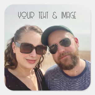 Autocollant personnalisé avec photo simple