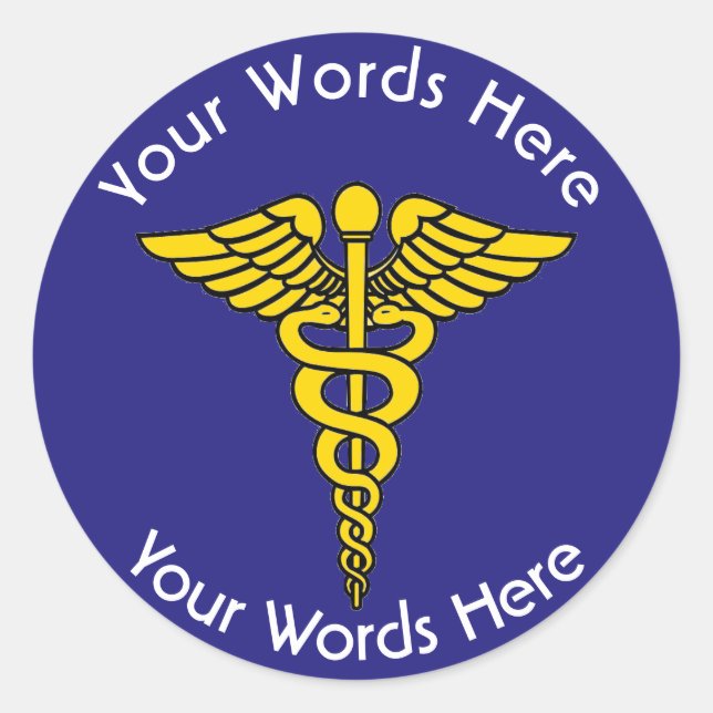 Autocollant personnalisé Caduceus (Devant)