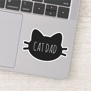 Autocollant personnalisé CAT DAD Vinyl Cut