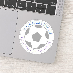 Autocollant personnalisé de fan de football avec n