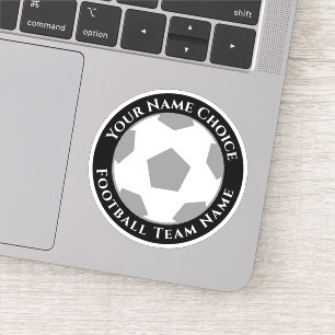 Autocollant personnalisé de fan de football avec n
