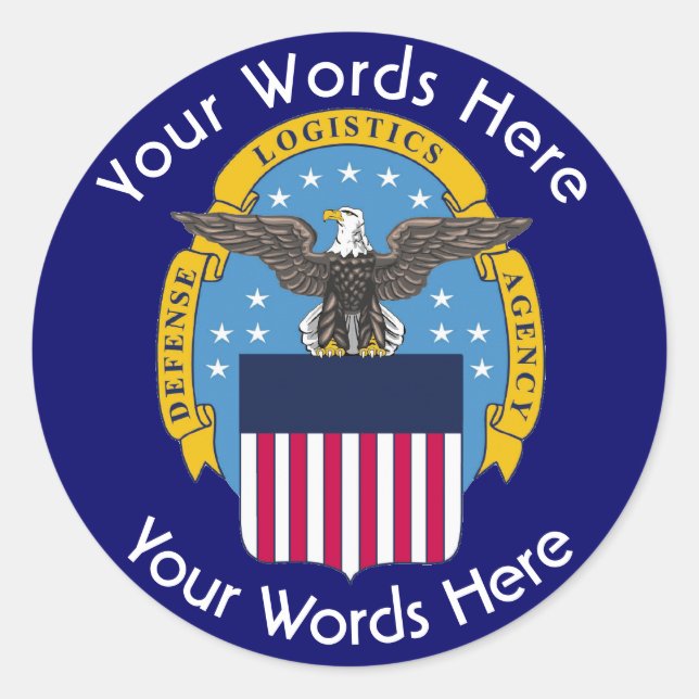 Autocollant personnalisé de l'Agence de logistique (Devant)