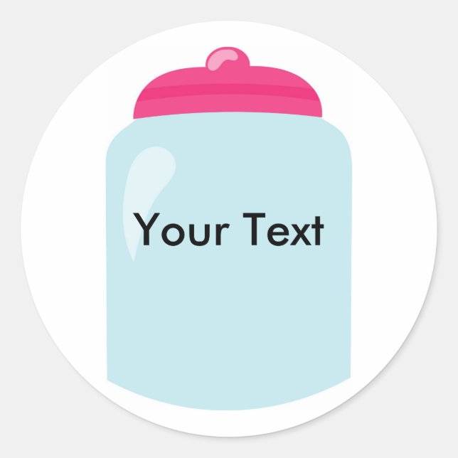 Autocollant personnalisé de pot de sucrerie (Devant)