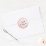 Autocollant personnalisé élégant Bat Mitzvah rose<br><div class="desc">Ce design moderne présente un design aquarelle encadré d'or et votre texte personnalisé. Utilisez le formulaire de modèle pour ajouter votre texte. Les menus d'édition avancés,  accessibles en choisissant l'outil de conception,  vous permettront de modifier les polices,  les couleurs et la mise en page.</div>