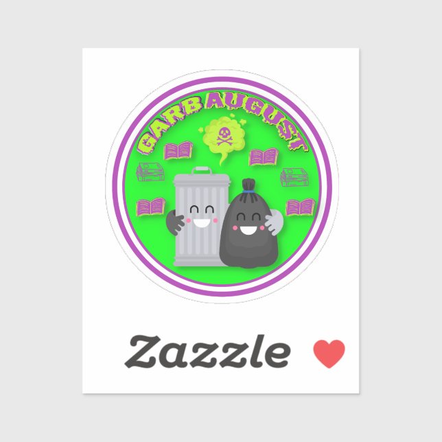 Autocollant personnalisé GarbAugust (Feuille)