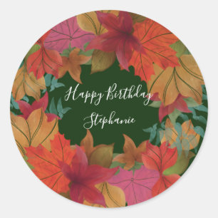 Autocollant personnalisé Happy Birthday