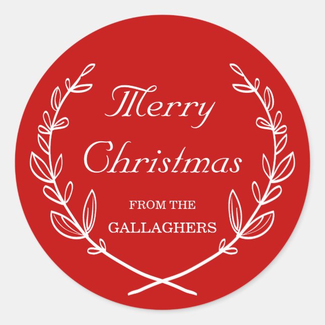 Autocollant personnalisé Laurel Holiday (Devant)