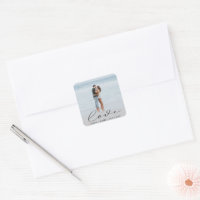 Autocollant personnalisé mariage écriture élégante
