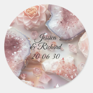 Autocollant personnalisé Mariage Romance Quartz Ro