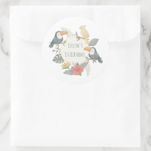 Autocollant personnalisé pour anniversaire de Touc