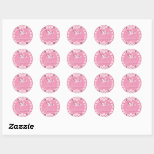 Autocollant personnalisé pour Baby Shower – Bébé c