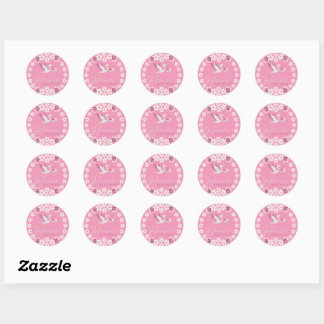 Autocollant personnalisé pour Baby Shower – Bébé c
