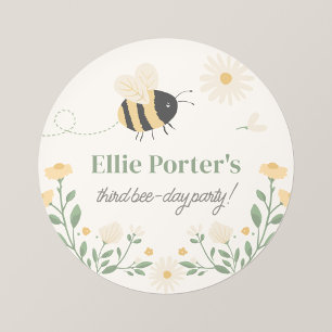 Autocollant personnalisé pour fête d'enfant Bumble