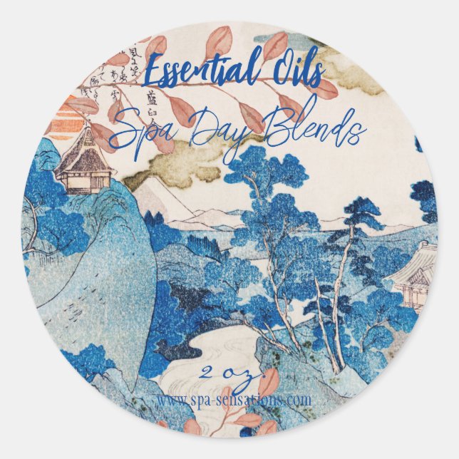 Autocollant personnalisé pour huiles essentielles (Devant)