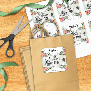 Autocollant personnalisé pour la fête de thé de ma