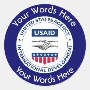 Autocollant personnalisé USAID