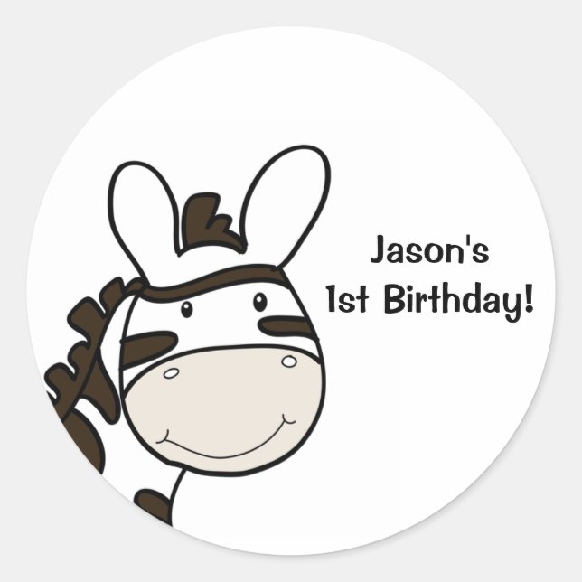 Autocollant personnalisé Zanzibar Jungle Crew ZEBR (Devant)