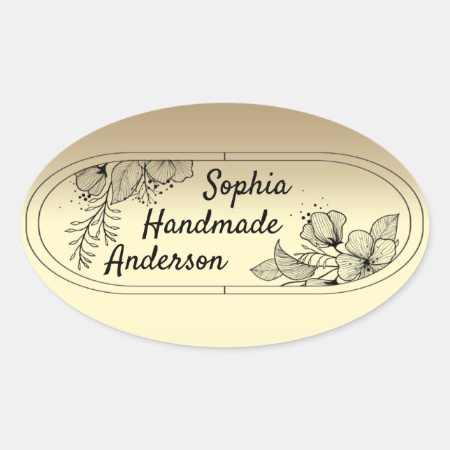 Autocollant personnel pour maître fait main (Devant)