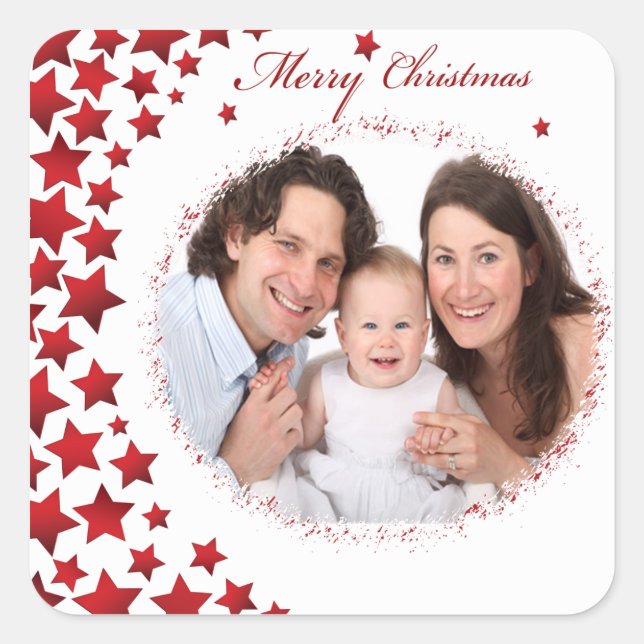 autocollant photo de noël (Devant)