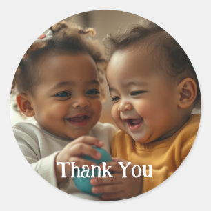 Autocollant photo et texte personnalisé