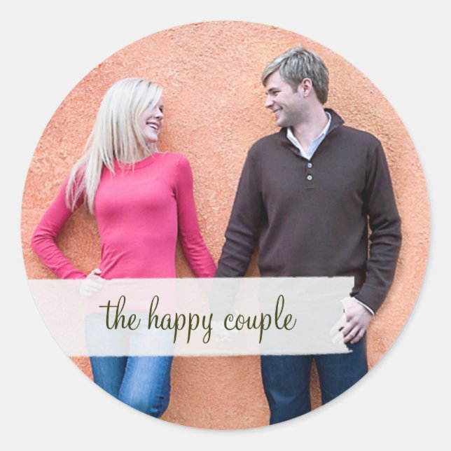 Autocollant photo personnalisable (Devant)