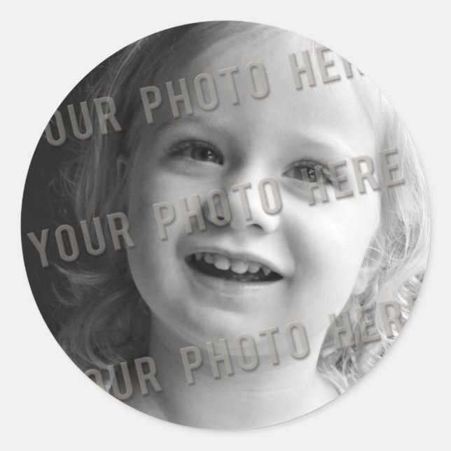 Autocollant photo personnalisable (Devant)