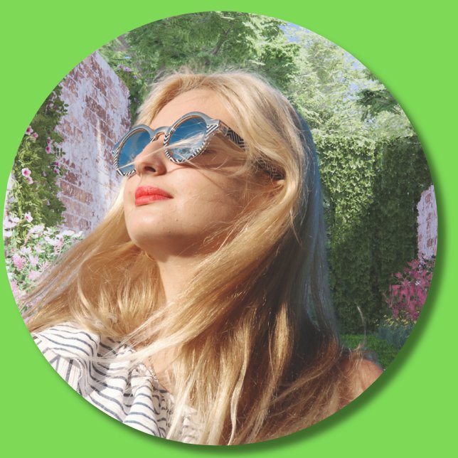 Autocollant photo personnalisé, Autocollant person (Créateur téléchargé)