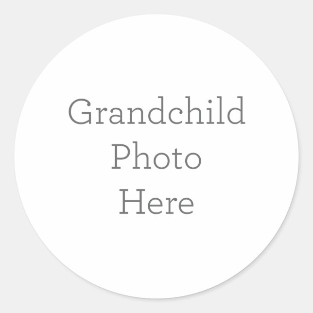 Autocollant photo petit-enfant unique cadeau (Devant)