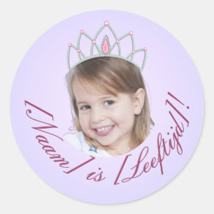 Autocollant Photo Princesse – Dégradé Lavande