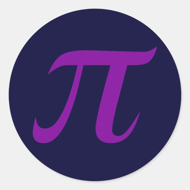 Autocollant Pi Violet (Devant)