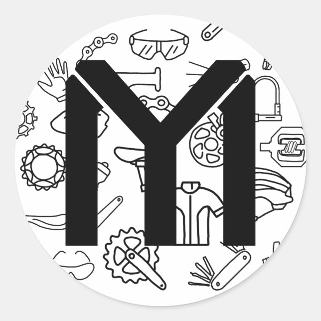 Autocollant pièce cycliste (Devant)