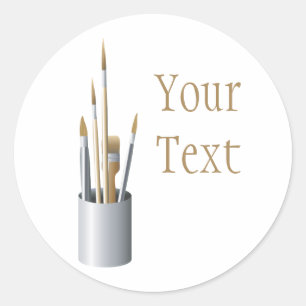 Autocollant Pinceaux Artist