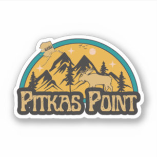 Autocollant Pitkas Point, Alaska