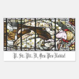 Autocollant Pius V (pour la vénération des bougies