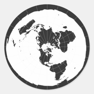 Autocollant plat de la terre