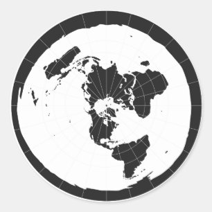 Autocollant plat de la terre