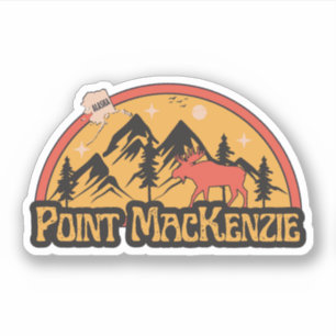 Autocollant Point MacKenzie, Alaska